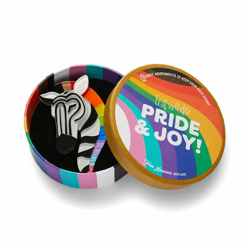 ERSTWILDER ZELDA THE ZESTFUL ZEBRA BROOCH 4 ERSTWILDER ZELDA THE ZESTFUL ZEBRA BROOCH - Image 3