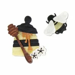 ERSTWILDER HONEYDEW AND NECTAR DOUBLE BROOCH SET