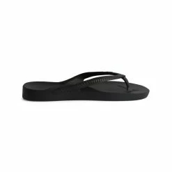 ARCHIES ARCH SUPPORT THONGS - BLACK -Shoes Sales Black4 800x
