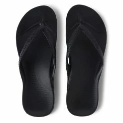 ARCHIES ARCH SUPPORT THONGS - BLACK