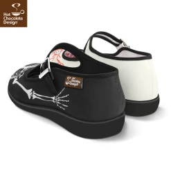 HOT CHOCOLATE DESIGN BLOOD AND BONES -Shoes Sales Blood and bones womens Mary Jane Flat Back 800x