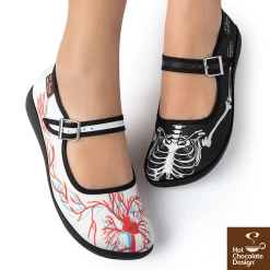 HOT CHOCOLATE DESIGN BLOOD AND BONES -Shoes Sales Blood and bones womens Mary Jane Flat Legs 800x