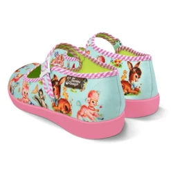 HOT CHOCOLATE DESIGN BLUE KITSCHY FRIENDS -Shoes Sales Blue Kitchy Friends Back 600x600 800x