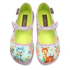 HOT CHOCOLATE DESIGN BLUE KITSCHY FRIENDS -Shoes Sales Blue Kitchy Friends Flat Front 800x