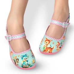 HOT CHOCOLATE DESIGN BLUE KITSCHY FRIENDS -Shoes Sales Blue Kitchy Friends Legs 600x600 800x