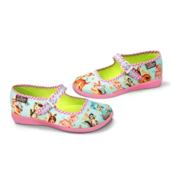 HOT CHOCOLATE DESIGN BLUE KITSCHY FRIENDS -Shoes Sales Blue Kitchy Friends Side 600x600 800x