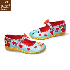 HOT CHOCOLATE DESIGN BE MINE -Shoes Sales Chocolaticas Be Mine womens Mary Jane Flat Side 800x