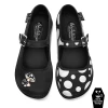 HOT CHOCOLATE DESIGN BLACK MOOSH -Shoes Sales Chocolaticas Black Moosh womens Mary Jane Flat Front 800x