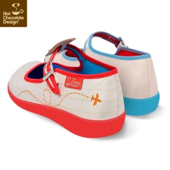 HOT CHOCOLATE DESIGN DEAR SANTA -Shoes Sales Chocolaticas DEAR SANTA womens Mary Jane Flat Back 800x