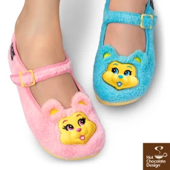 HOT CHOCOLATE DESIGN FUZZY BEARS -Shoes Sales Chocolaticas Fuzzy Bears co heads of HR womens Mary Jane Flat Legs 800x