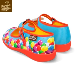HOT CHOCOLATE DESIGN GUM BALL 10 HOT CHOCOLATE DESIGN GUM BALL -Shoes Sales Chocolaticas GUMBALL womens Mary Jane Flat Back 800x