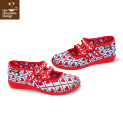 HOT CHOCOLATE DESIGN I WOVE YOU 10 HOT CHOCOLATE DESIGN I WOVE YOU -Shoes Sales Chocolaticas I Wove You womens Mary Jane Flat Side 800x