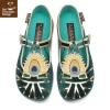 HOT CHOCOLATE DESIGN PEACOCK MJ's -Shoes Sales Chocolaticas Peacock womens Mary Jane Flat Front 800x