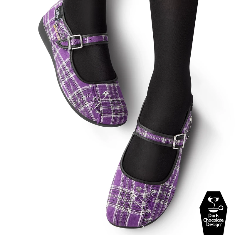 HOT CHOCOLATE DESIGN PURPLE TARTAN 4 HOT CHOCOLATE DESIGN PURPLE TARTAN - Image 2