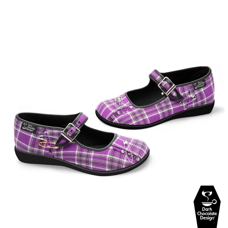 HOT CHOCOLATE DESIGN PURPLE TARTAN 5 HOT CHOCOLATE DESIGN PURPLE TARTAN - Image 3