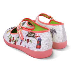 HOT CHOCOLATE DESIGN RIOT GRANNY 11 HOT CHOCOLATE DESIGN RIOT GRANNY -Shoes Sales Chocolaticas Riot Granny womens Mary Jane Flat Back 800x