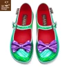 HOT CHOCOLATE DESIGN UNDER THE SEA -Shoes Sales Chocolaticas Under the Sea womens Mary Jane Flat Front 800x