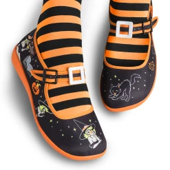 HOT CHOCOLATE DESIGN WITCH UP -Shoes Sales Chocolaticas Witch Up womens Mary Jane Flat Legs 800x