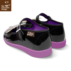 HOT CHOCOLATE DESIGN DEATH MOTH -Shoes Sales Death Moth womens Mary Jane Flat Back 800x