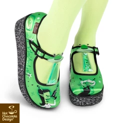 HOT CHOCOLATE DESIGN E.T. GALS PLATFORMS -Shoes Sales E.T. GLAS Womens Mid Heels Legs 800x