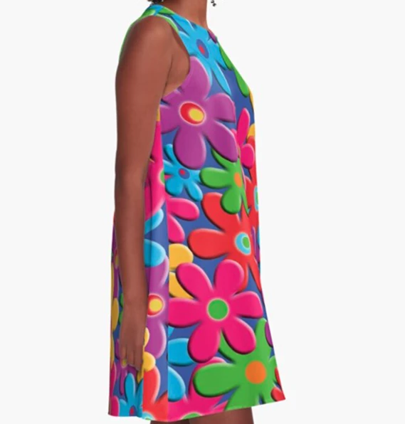 Miss Goody 2 Shoes FLOWER LOVE A-LINE DRESS 5 Miss Goody 2 Shoes FLOWER LOVE A-LINE DRESS - Image 3