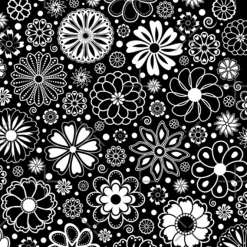 Miss Goody 2 Shoes FLOWERS BLACK AND WHITE A-LINE DRESS 10 Miss Goody 2 Shoes FLOWERS BLACK AND WHITE A-LINE DRESS -Shoes Sales FlowersBlackandWhiteMaterial 800x