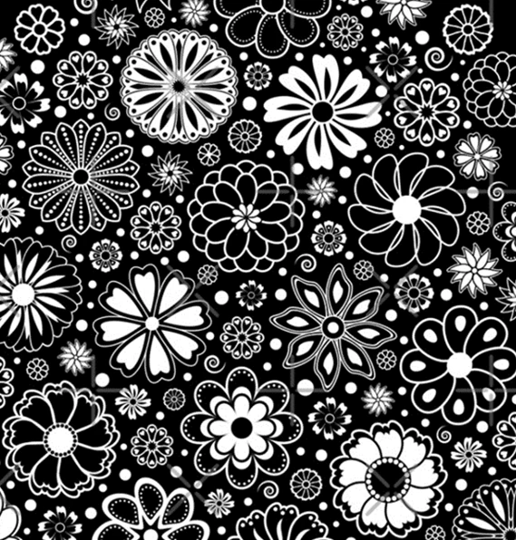 Miss Goody 2 Shoes FLOWERS BLACK AND WHITE A-LINE DRESS 6 Miss Goody 2 Shoes FLOWERS BLACK AND WHITE A-LINE DRESS - Image 4