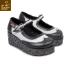 HOT CHOCOLATE DESIGN HAVANA GLITTER BROGUES PLATFORM -Shoes Sales Mary Jane Platform HABANA GLITTER 3 4 800x