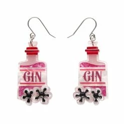 ERSTWILDER PINK GIN PARY DROP EARRINGS