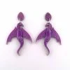 WINTERSHEART PURPLE DRAGON EARRINGS