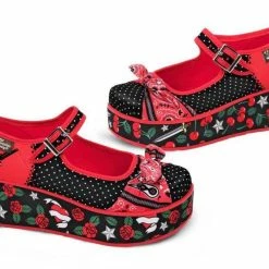 HOT CHOCOLATE DESIGN ROCKABILLY PLATFORMS -Shoes Sales Rockabilly Side 800x
