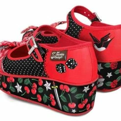 HOT CHOCOLATE DESIGN ROCKABILLY PLATFORMS -Shoes Sales Rockabilly back 800x