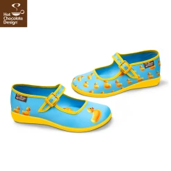 HOT CHOCOLATE DESIGN RUBBER DUCKIE -Shoes Sales Rubber Duckie womens Mary Jane Flat Side 800x