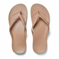 ARCHIES ARCH SUPPORT THONGS - TAN
