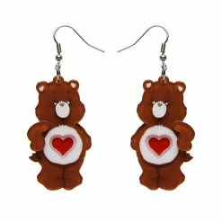 ERSTWILDER TENDERHEART BEAR EARRINGS